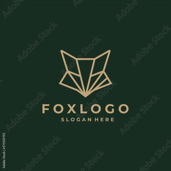 Obraz fox logo design