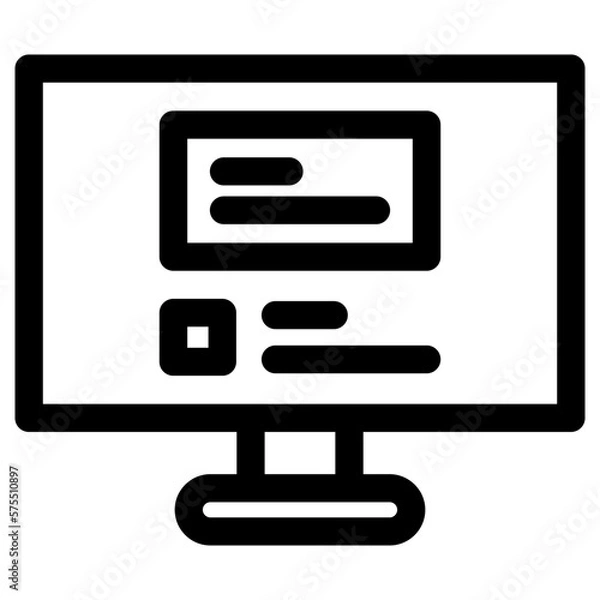 Fototapeta online test icon or logo isolated sign symbol vector illustration - high quality black style vector icons
