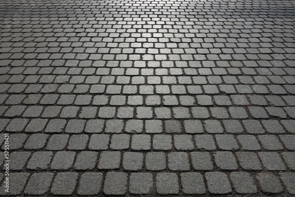 Fototapeta 대한민국의 명동성당의 보도블럭입니다. 돌의 패턴이 인상적입니다.