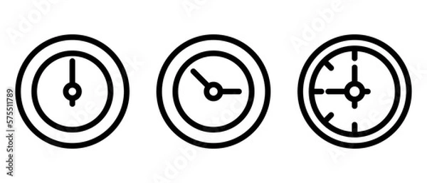Fototapeta time icon or logo isolated sign symbol vector illustration - high quality black style vector icons
