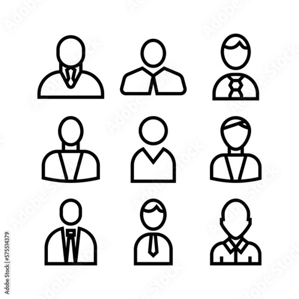 Fototapeta employee icon or logo isolated sign symbol vector illustration - high quality black style vector icons
