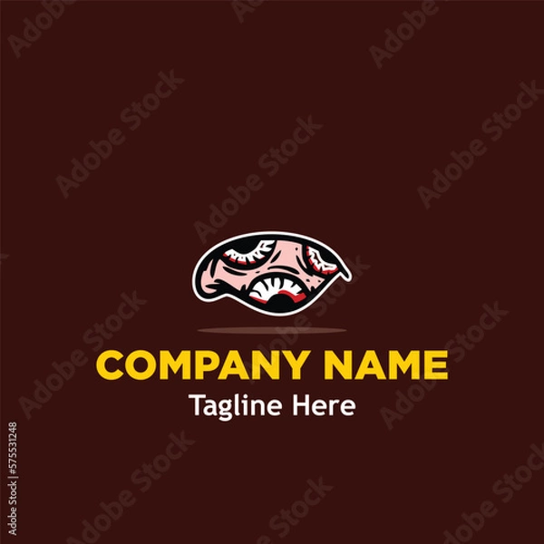 Obraz evil eye logo simple icon design illustration