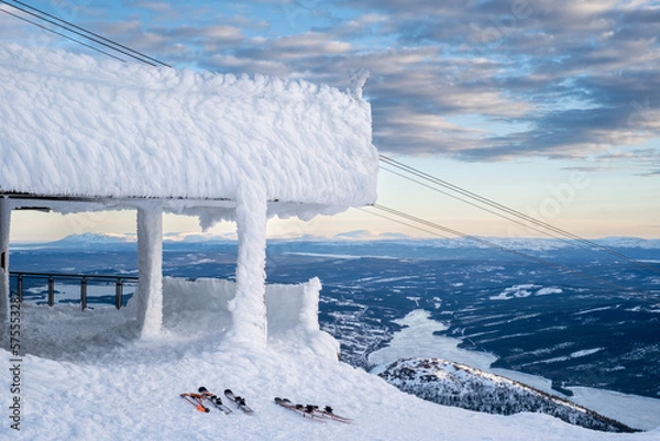 Obraz Winter game - ice ornaments on Swedish mountain top