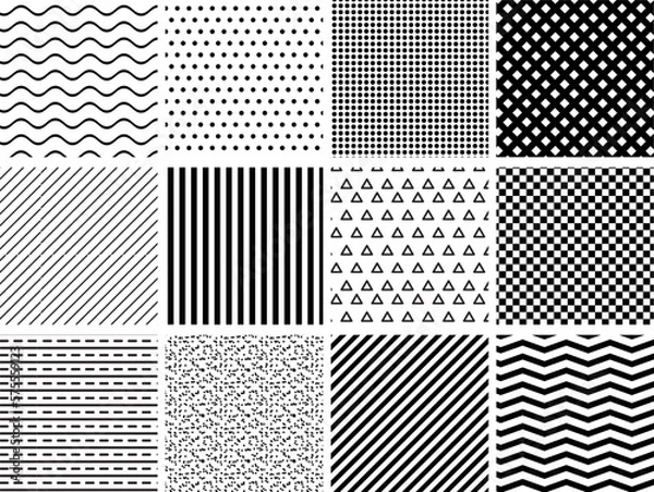 Fototapeta seamless hatch pattern of architectural texture background bundle