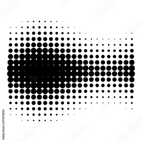 Fototapeta Grunge halftone spot. Black and white circle dots texture background. Spotted vector abstract texture.