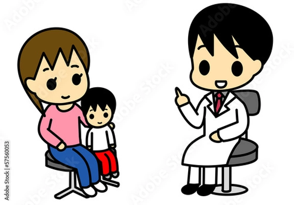 Obraz 診察　親子