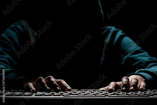 Obraz black information technology