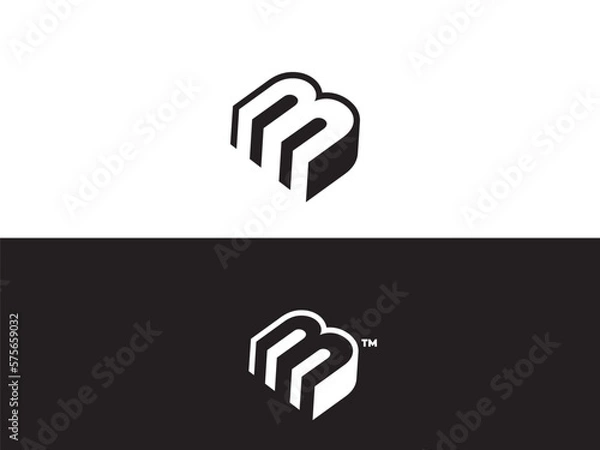 Obraz MB Letter Logo Design Template Vector