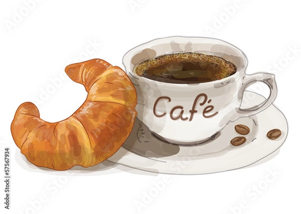 Obraz Frühstück gemalt