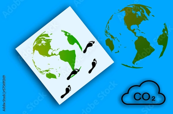 Fototapeta Ekologia, ślad węglowy, nowe