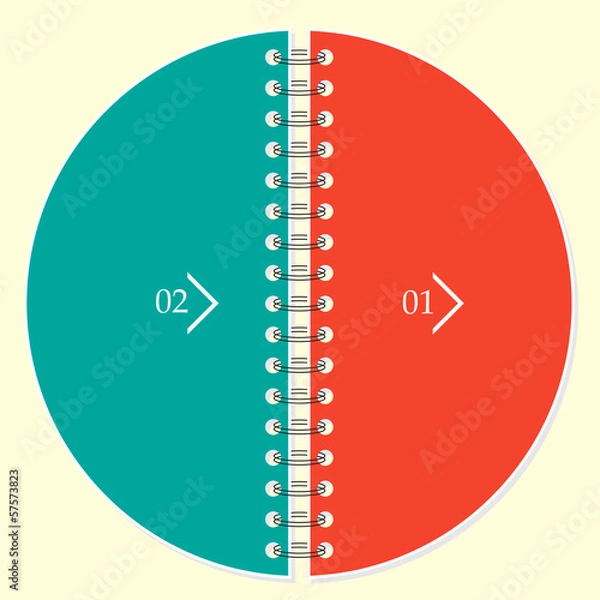 Obraz Design template for infographic, banner, presentation, web