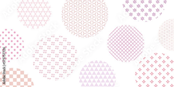 Fototapeta 桜　和柄　春　背景