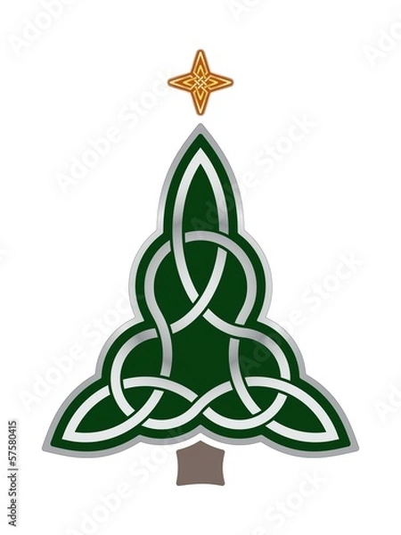 Fototapeta Celtic Christmas Tree