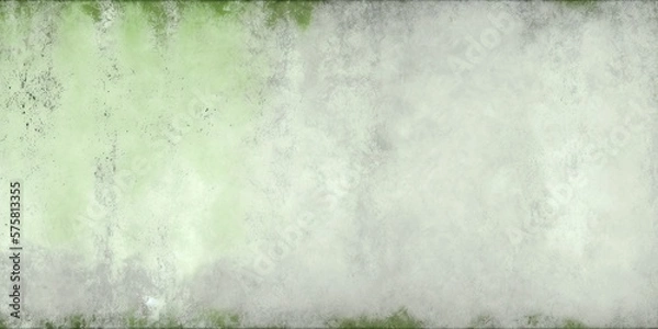 Obraz Cement background with green tints. AI-generated.