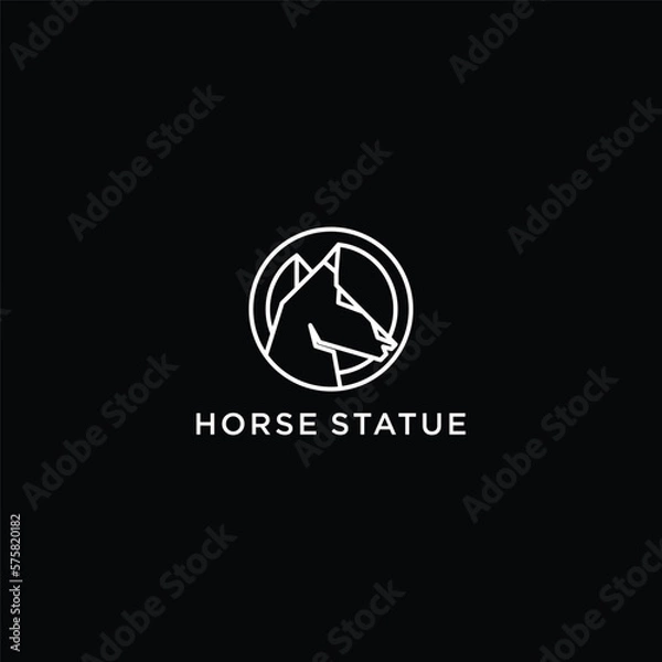 Obraz Horse Logo Symbol Vector,flat