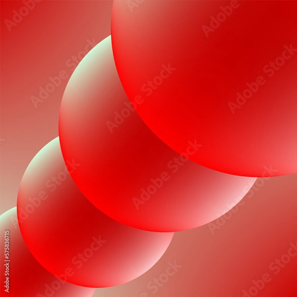 Obraz vector background with blue and red color ball theme with 3d effect