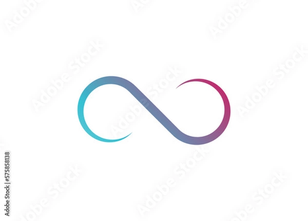 Obraz Infinity icon vector symbol illustration. infinity logo.