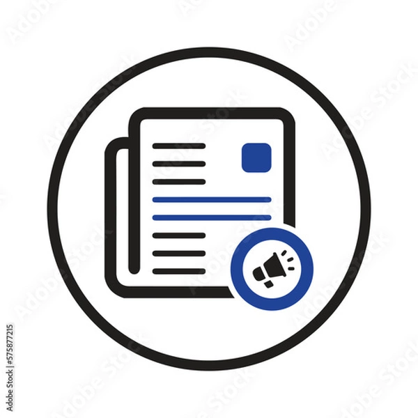 Fototapeta article marketing icon