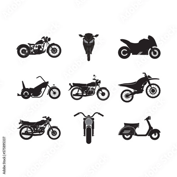 Fototapeta motorcycle logo vector