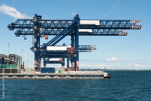 Fototapeta Dockside Cranes