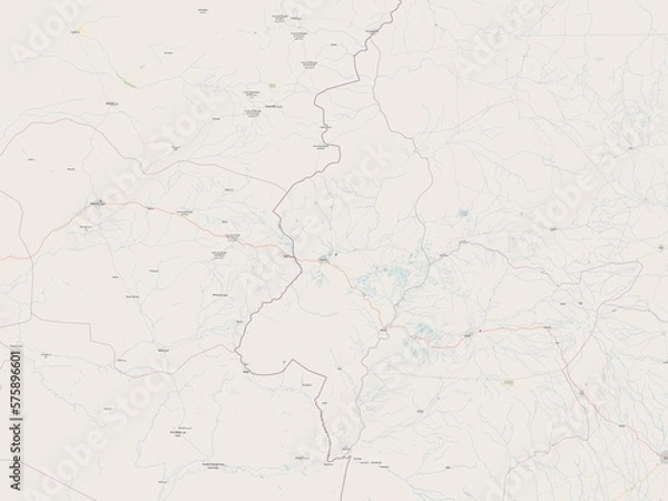 Fototapeta West Darfur, Sudan. OSM. No legend