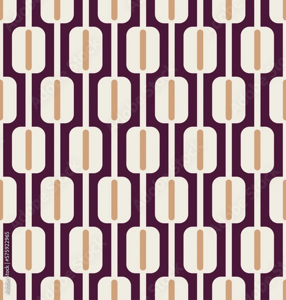 Obraz Abstract Stripes Squares Retro Monochrome Seamless Vector Pattern Trendy Fashion Colors Perfect for Allover Fabric Print or Wrapping Paper