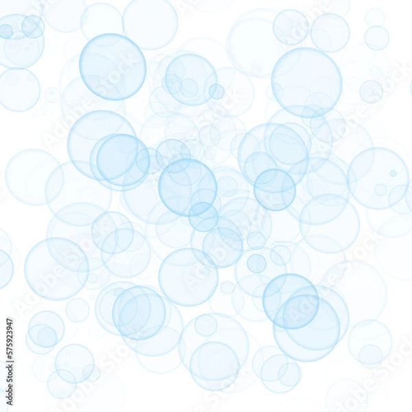 Fototapeta Bokeh Overlay Blue Bubbles