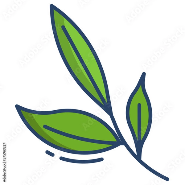 Obraz tea leaves icon