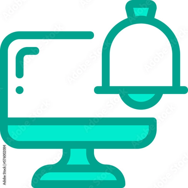 Fototapeta Notification Color Icon