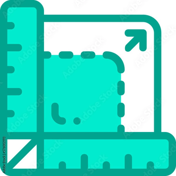 Fototapeta Resize Color Icon