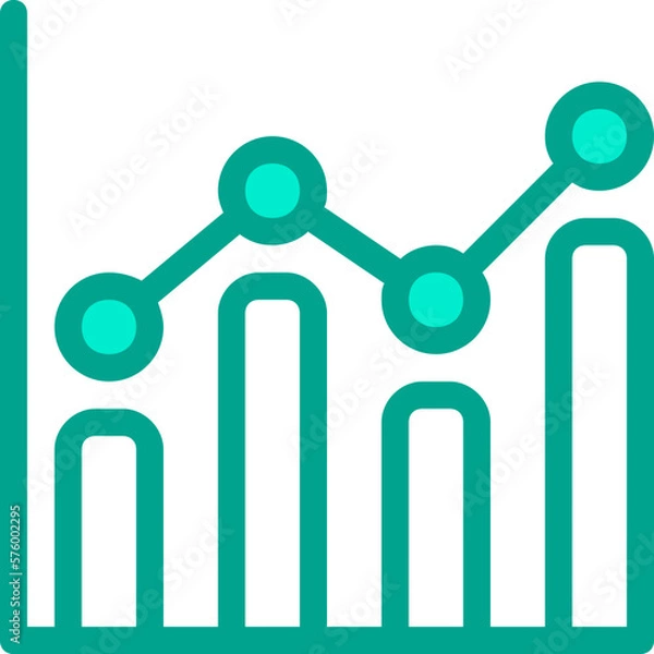 Fototapeta Statistic Color Icon