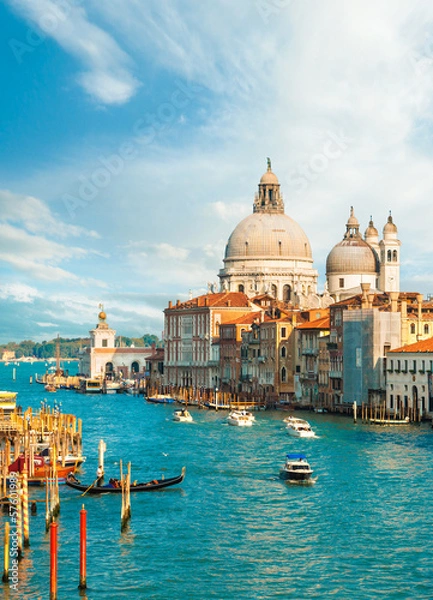 Fototapeta Wspaniały widok na Canal Grande, Wenecja, Włochy