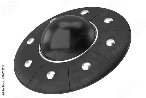 Fototapeta UFO. 3D illustration. 3D rendering.