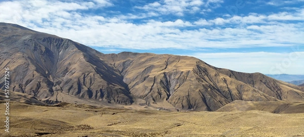 Obraz landscape with blue sky and clouds