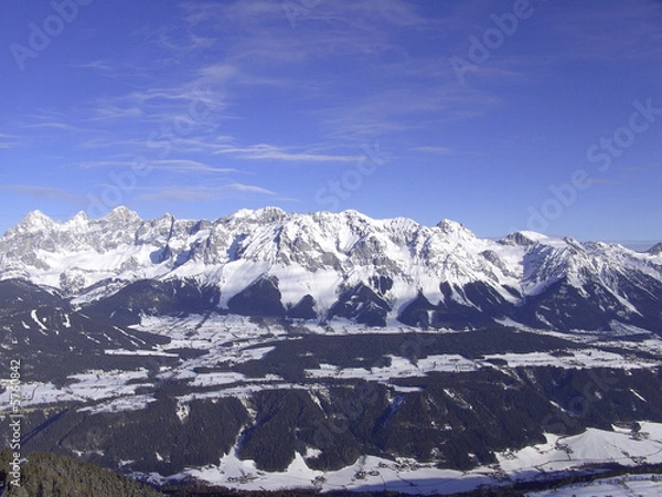 Fototapeta Winter in den Bergen