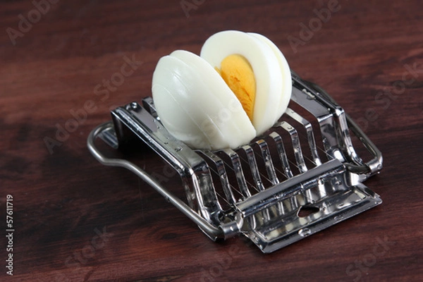 Fototapeta Egg cutting tool convenience device