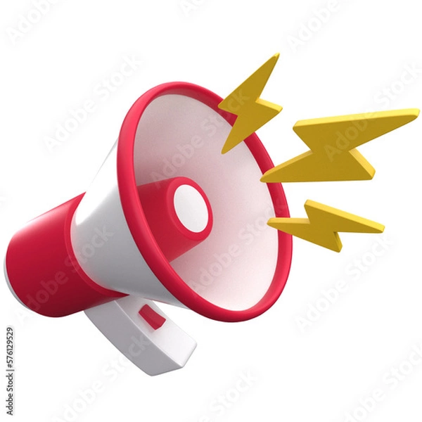 Fototapeta Promotion 3d icon, for UI, poster, banner, social media post. 3D rendering