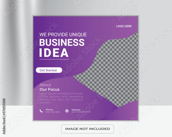 Obraz Social Media Post Template Design