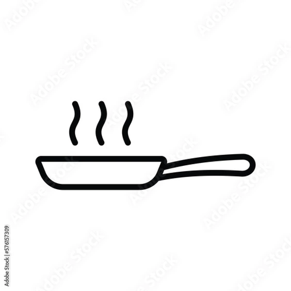 Obraz frying pan icon vector design template simple and modern