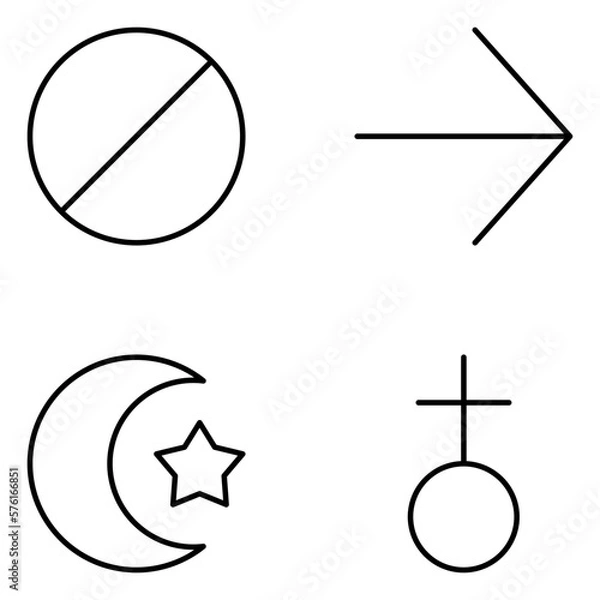 Fototapeta Symbol Vector Line Icons