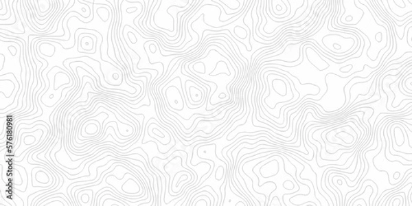 Fototapeta Topographic map. Geographic mountain relief. Abstract lines background. Contour maps. Vector illustration, Topo contour map on white background, Topographic contour lines vector map seamless pattern.