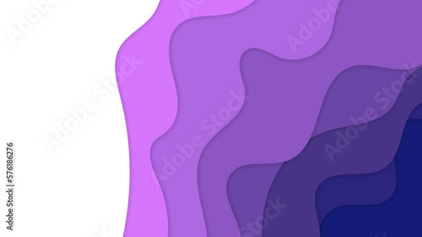 Fototapeta Colorful wave curve vector background. Vibrant waves background. Abstract motion geometric curve vector graphic