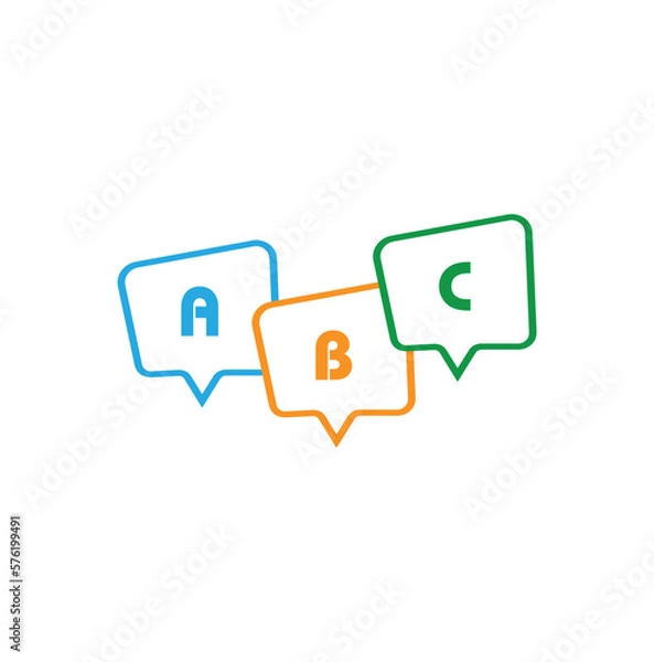 Obraz speak icon on white background