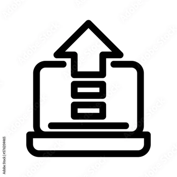 Fototapeta upload icon or logo isolated sign symbol vector illustration - high quality black style vector icons
