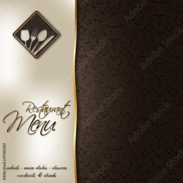 Fototapeta Restaurant menu