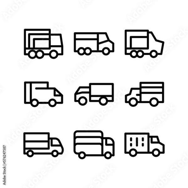 Obraz shipping icon or logo isolated sign symbol vector illustration - high quality black style vector icons
