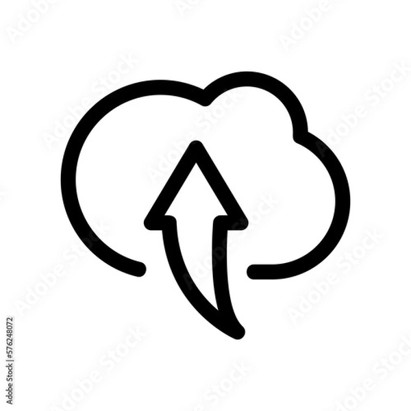 Fototapeta upload icon or logo isolated sign symbol vector illustration - high quality black style vector icons
