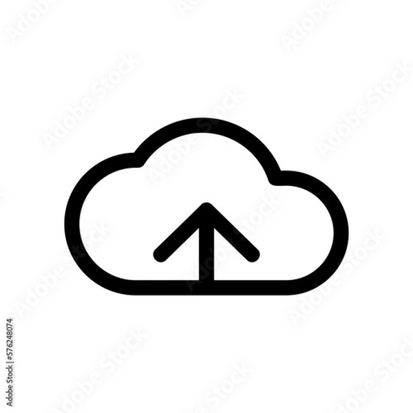 Fototapeta upload icon or logo isolated sign symbol vector illustration - high quality black style vector icons
