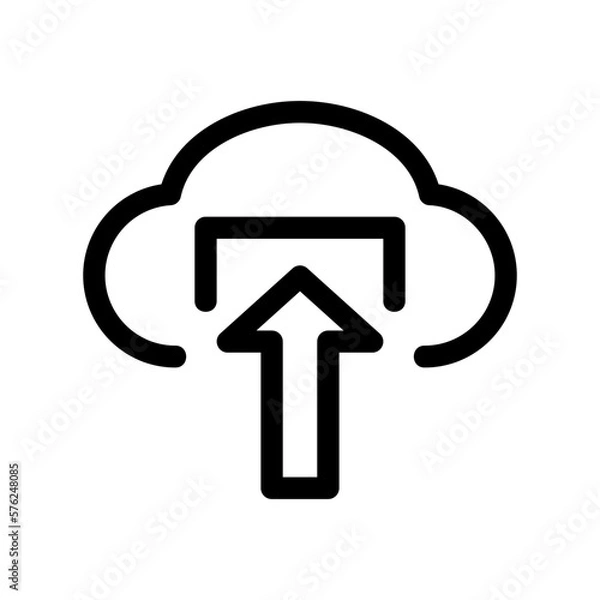 Fototapeta upload icon or logo isolated sign symbol vector illustration - high quality black style vector icons
