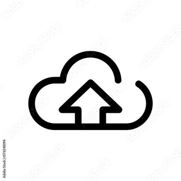Fototapeta upload icon or logo isolated sign symbol vector illustration - high quality black style vector icons
